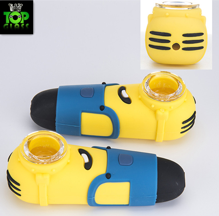 Hot Selling Minions Silicone Tobacco Smoking Water Hookah Bong Portable Shisha Hand Pipes Oil Dab Rigs
Hot Selling Minions Silicone Tobacco Smoking Water Hookah Bong Portable Shisha Hand Pipes Oil Dab Rigs