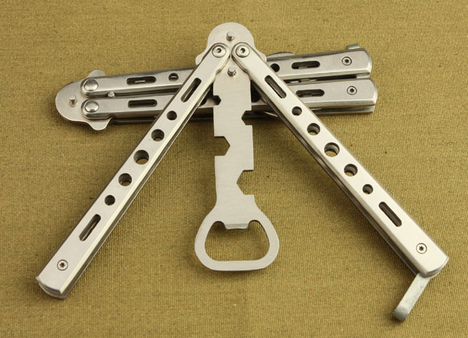 C31 bottle opener Wrench Multi-function Pocket Folding Knife butterfly knife Cast steel Camping/ home cutting tools gift Wholesale
C31 bottle opener Wrench Multi-function Pocket Folding Knife butterfly knife Cast steel Camping/ home cutting tools gift Wholesale