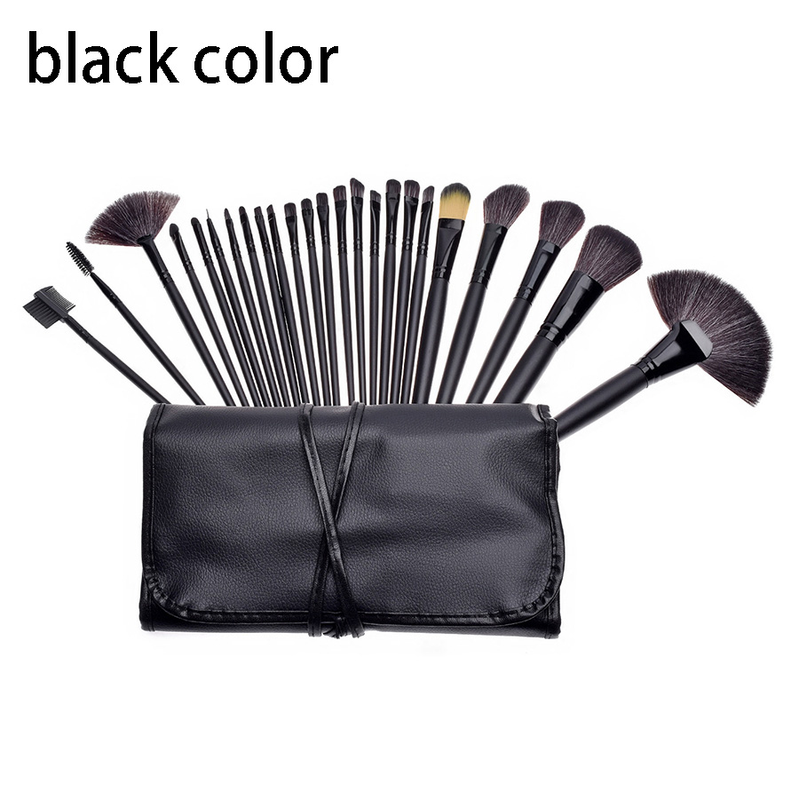 24pcs/set Professional Makeup Brush Set Case Portable Cosmetic Powder Lip Eyeshadow Brushes with Bag Make Up Tools Toiletry Kit Best quality