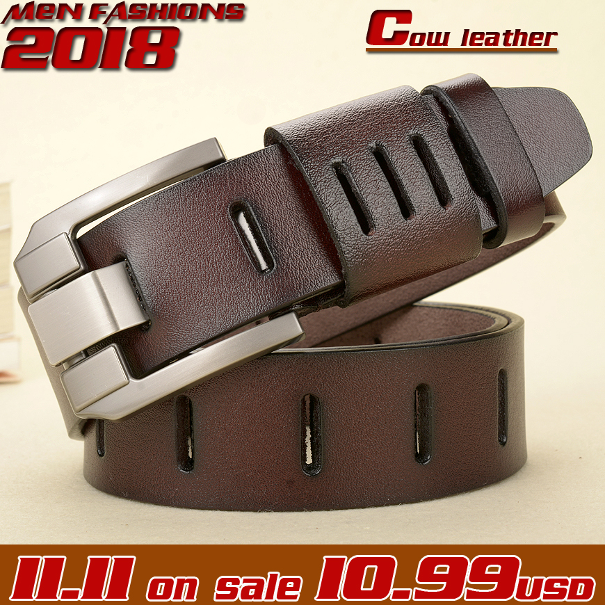 Genuine Leather Belt Men Big Pin Buckle Male Waist Belts Cowhide Man Leather Strap Jeans Wide Men Belt Cintos, Black
Genuine Leather Belt Men Big Pin Buckle Male Waist Belts Cowhide Man Leather Strap Jeans Wide Men Belt Cintos, Black