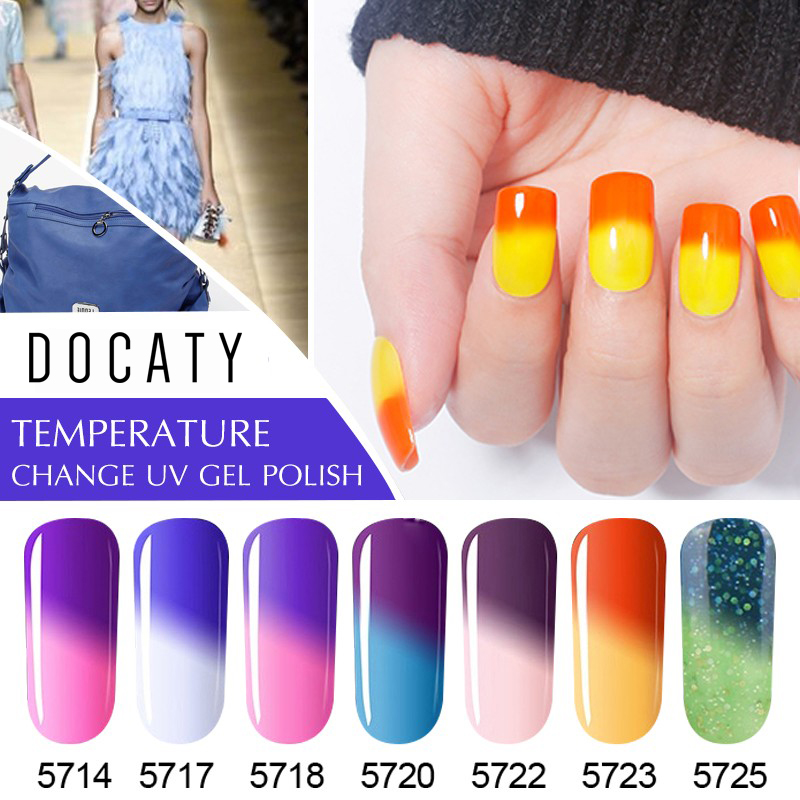 Docaty Emales Temperature Changing Chameleon 7ML Gel Nail Polish Long Lasting Semi Permanent Primer for Nails, 4222
Docaty Emales Temperature Changing Chameleon 7ML Gel Nail Polish Long Lasting Semi Permanent Primer for Nails, 4222