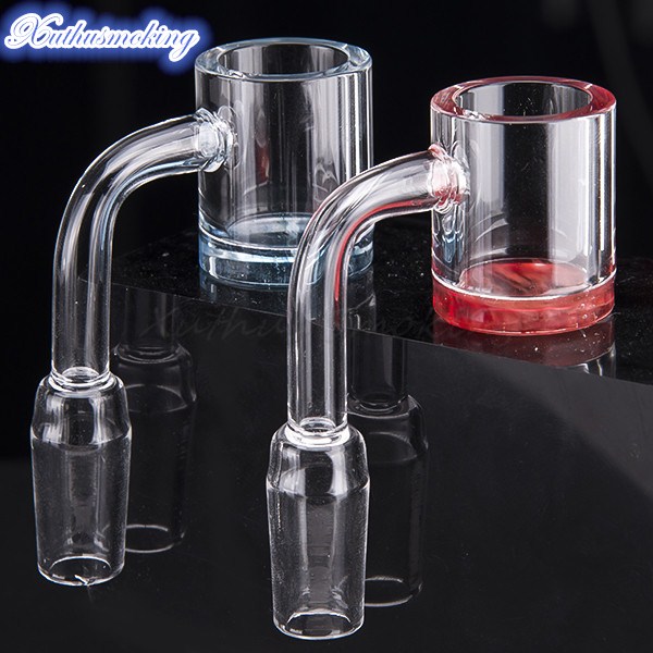 Extra Thick Flat Top Quartz Banger Colorful Bottom Domeless Nails 10mm 14mm 18mm Female Male for glass bongs Dab Rigs 713
Extra Thick Flat Top Quartz Banger Colorful Bottom Domeless Nails 10mm 14mm 18mm Female Male for glass bongs Dab Rigs 713