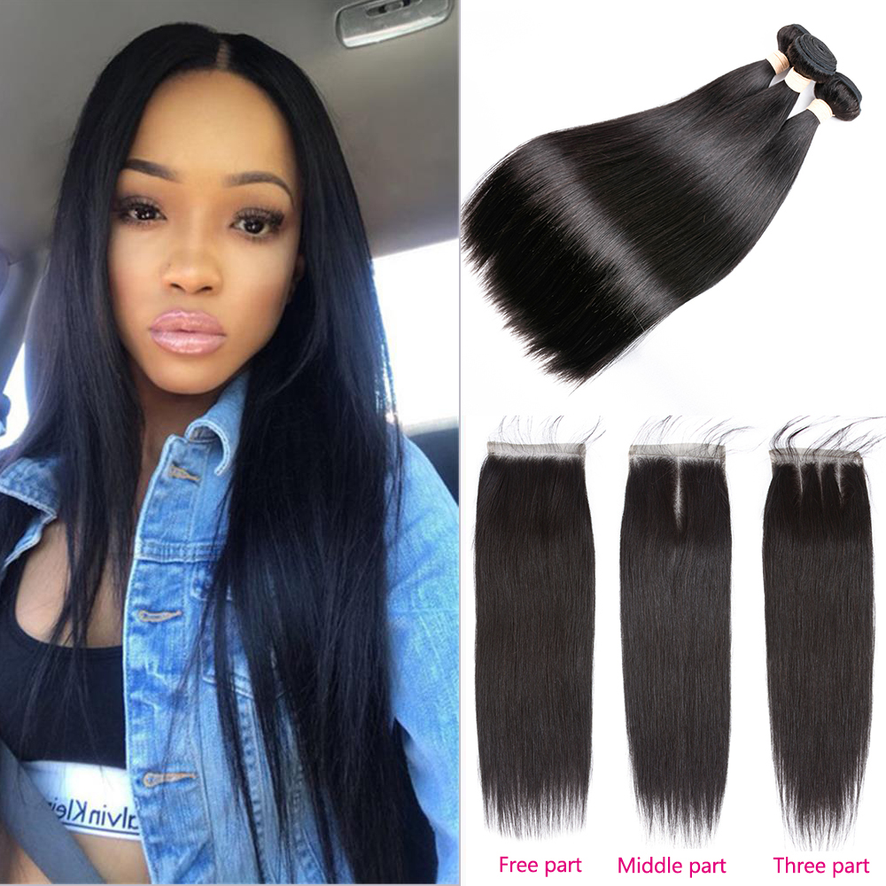 8A Brazilian Straight Human Hair Bundles with Closure 100% Unprocessed Virgin Hair 3 Bundles with Lace Closure Natural Color Brazilian Hair
8A Brazilian Straight Human Hair Bundles with Closure 100% Unprocessed Virgin Hair 3 Bundles with Lace Closure Natural Color Brazilian Hair