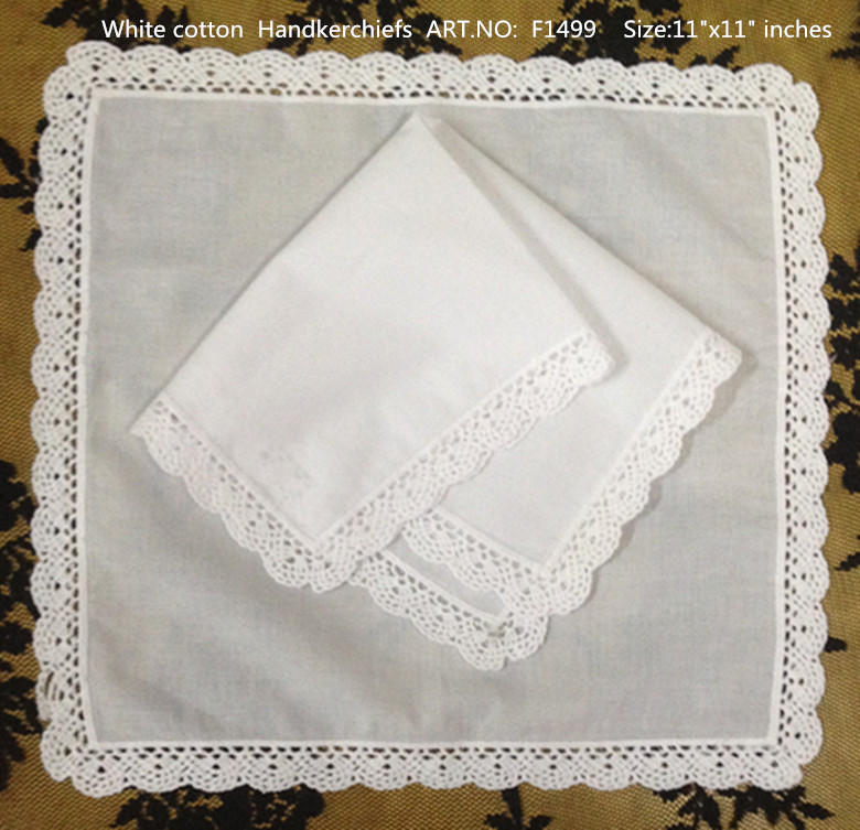 Set of 12 Home Textiles Wedding Handkerchief 3030CM Cotton Ladies Hankies Adults Women Hanky Party Gifts Embroidered Crochet Lace22094463