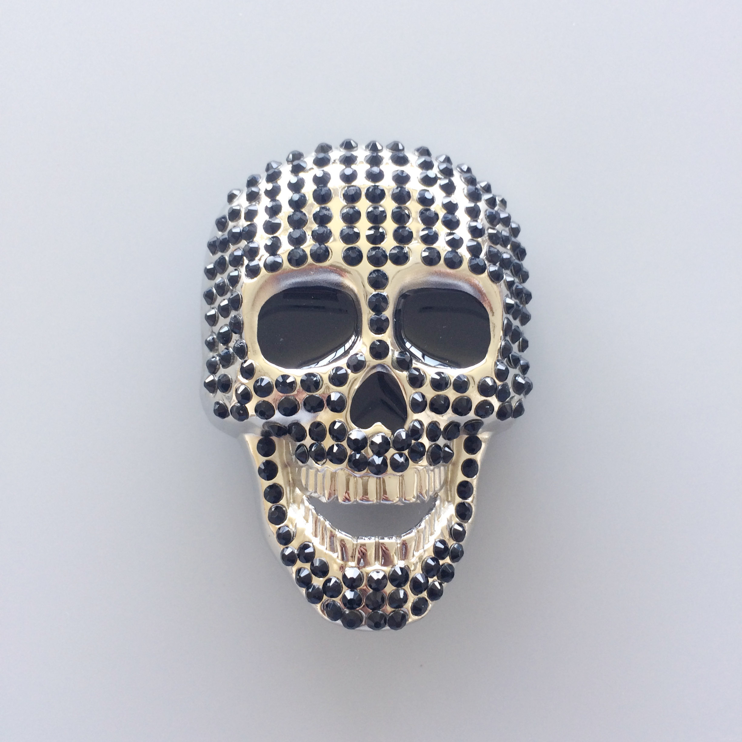 New Black Rhinestones Skull Bling Bling Rock Buckle Gurtelschnalle Boucle de ceinture BUCKLE-SK021BK, Slivery;black 
New Black Rhinestones Skull Bling Bling Rock Buckle Gurtelschnalle Boucle de ceinture BUCKLE-SK021BK, Slivery;black