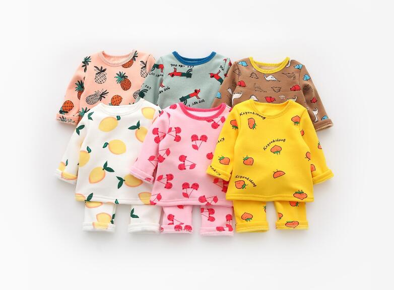 2018 winter baby boy and girl full version of fruit animal plus velvet children's suit, Pink
2018 winter baby boy and girl full version of fruit animal plus velvet children's suit, Pink