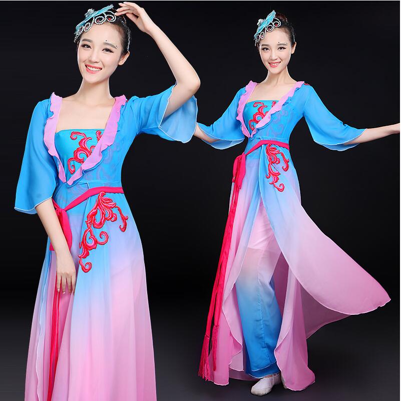 New carnival fun outfit Classical Chinese Dance Costume Women Yangko Dancing dress fan Dance Clothing Chinese performance stage wear Clothes, Multi
New carnival fun outfit Classical Chinese Dance Costume Women Yangko Dancing dress fan Dance Clothing Chinese performance stage wear Clothes, Multi