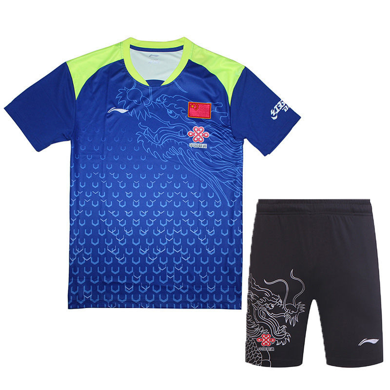 China Pingpong Team Jersey , 2018 LI-NING Ma Long Jersey, li-ning Table Tennis tshirt Men , tennis clothes 1set 6031A, Black set
China Pingpong Team Jersey , 2018 LI-NING Ma Long Jersey, li-ning Table Tennis tshirt Men , tennis clothes 1set 6031A, Black set