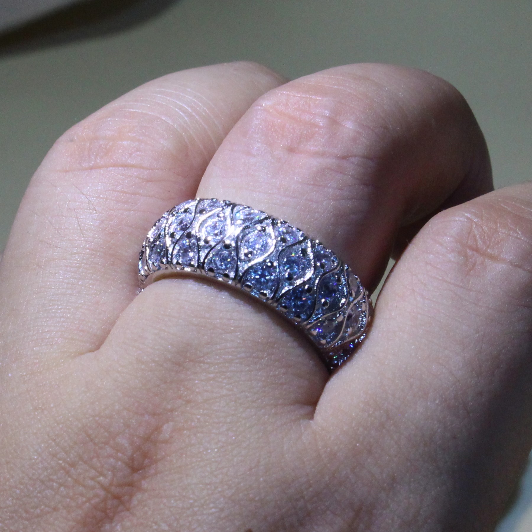 Vintage Fashion Jewelry Fish Eyes Rings 925 Sterling Silver Fill High Quality Pave 5A Cubic Zirconia Wedding Band Circe Ring Set For Women