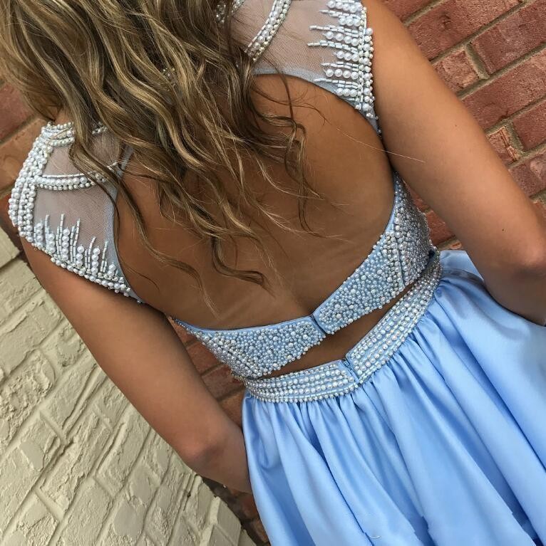 Homecoming Graduation 2018 with Pocket Sweet 16 Short A-e Backless Beads Crystal Prom tail Dresses BA6980