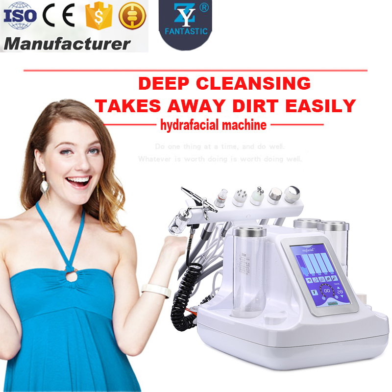 Portable 6 in 1 Hydro Dermabrasion Water Oxygen jet Peeling Diamond Skin Lifting Skin Care SPA Machine
