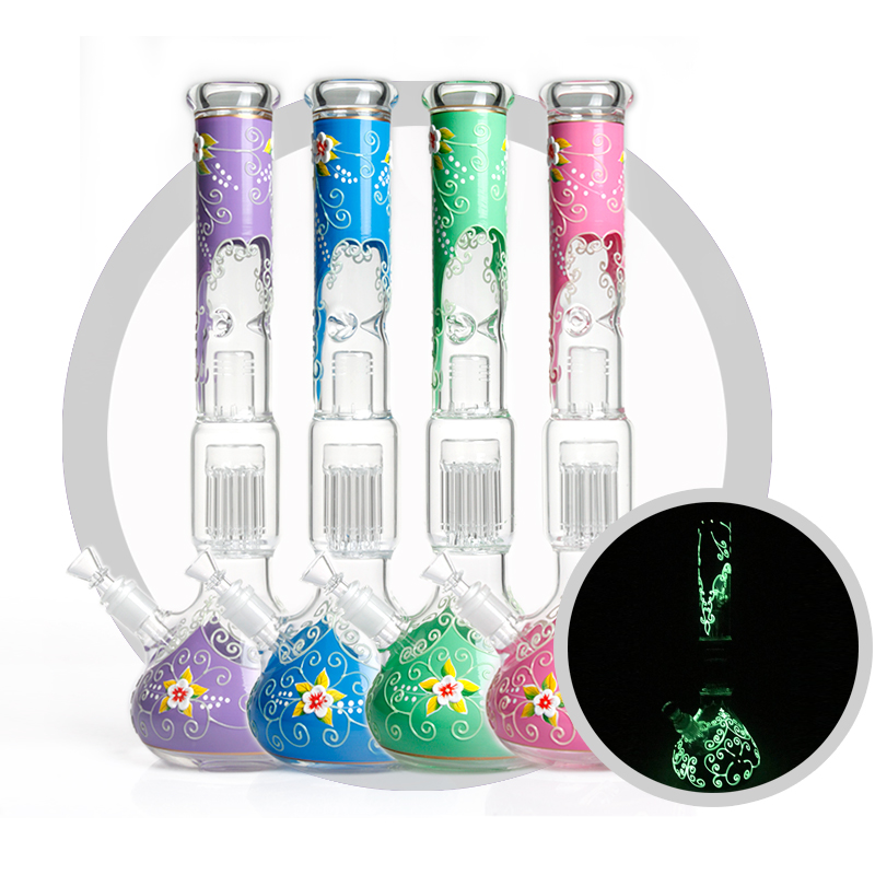 18 inch tall China art Glass beaker bong 10 arms tree percolator bongs night luminous design glass smoking water pipes hookah free shipping
18 inch tall China art Glass beaker bong 10 arms tree percolator bongs night luminous design glass smoking water pipes hookah free shipping