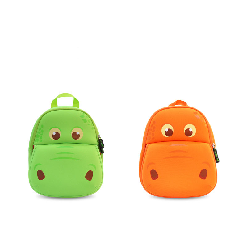 Hippo cartoon student School Bag School season children Backpacks 28*26*12cm Shoulders bag C4859