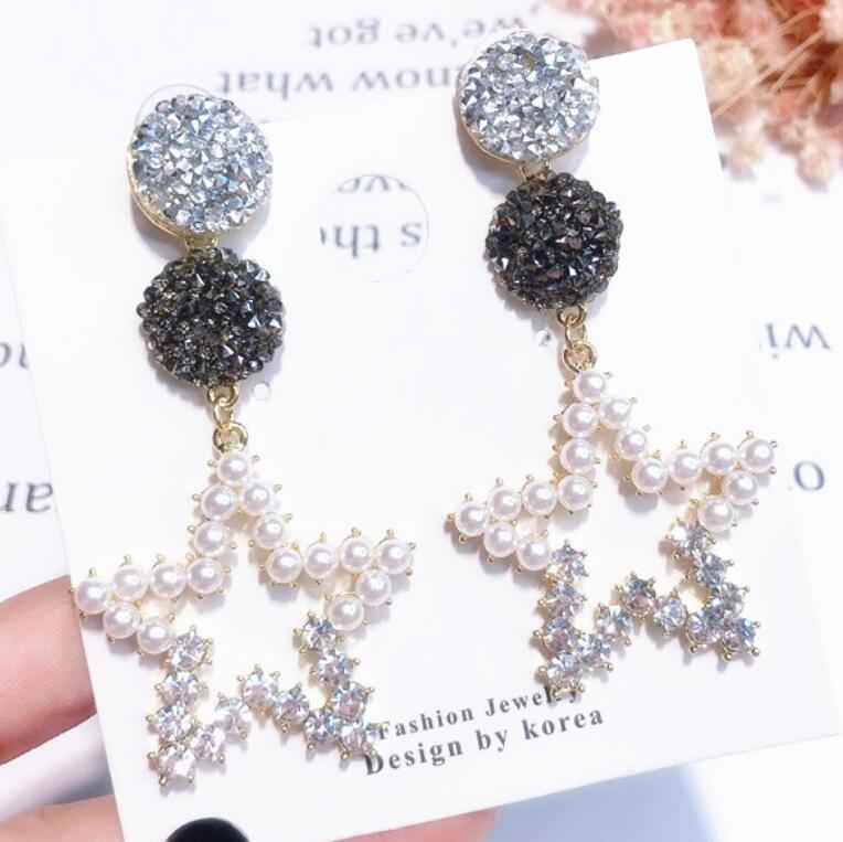 jewelry S925sterling silver needle earrings for women five-pointed star crystal eearrings hot fashion free of shipping
jewelry S925sterling silver needle earrings for women five-pointed star crystal eearrings hot fashion free of shipping