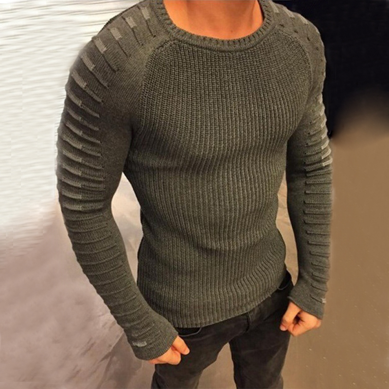 New Fashion Men Sweater Long Sleeve Casual Pullover Male Autumn Round Neck Patchwork Knitted Sweaters Outwear Tops 8J0619, Army green
New Fashion Men Sweater Long Sleeve Casual Pullover Male Autumn Round Neck Patchwork Knitted Sweaters Outwear Tops 8J0619, Army green