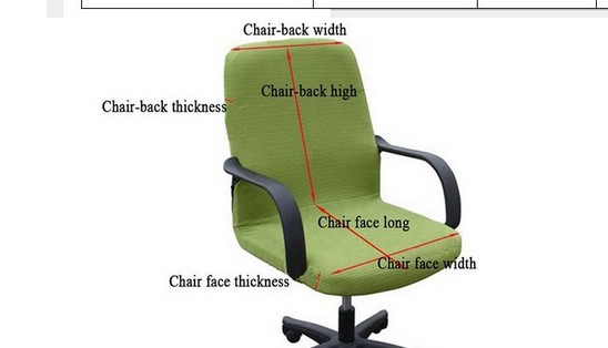 Large size office chair Computer Silpcover side zipper blanket cover design arm chair covers stretch lift rotating chair cover