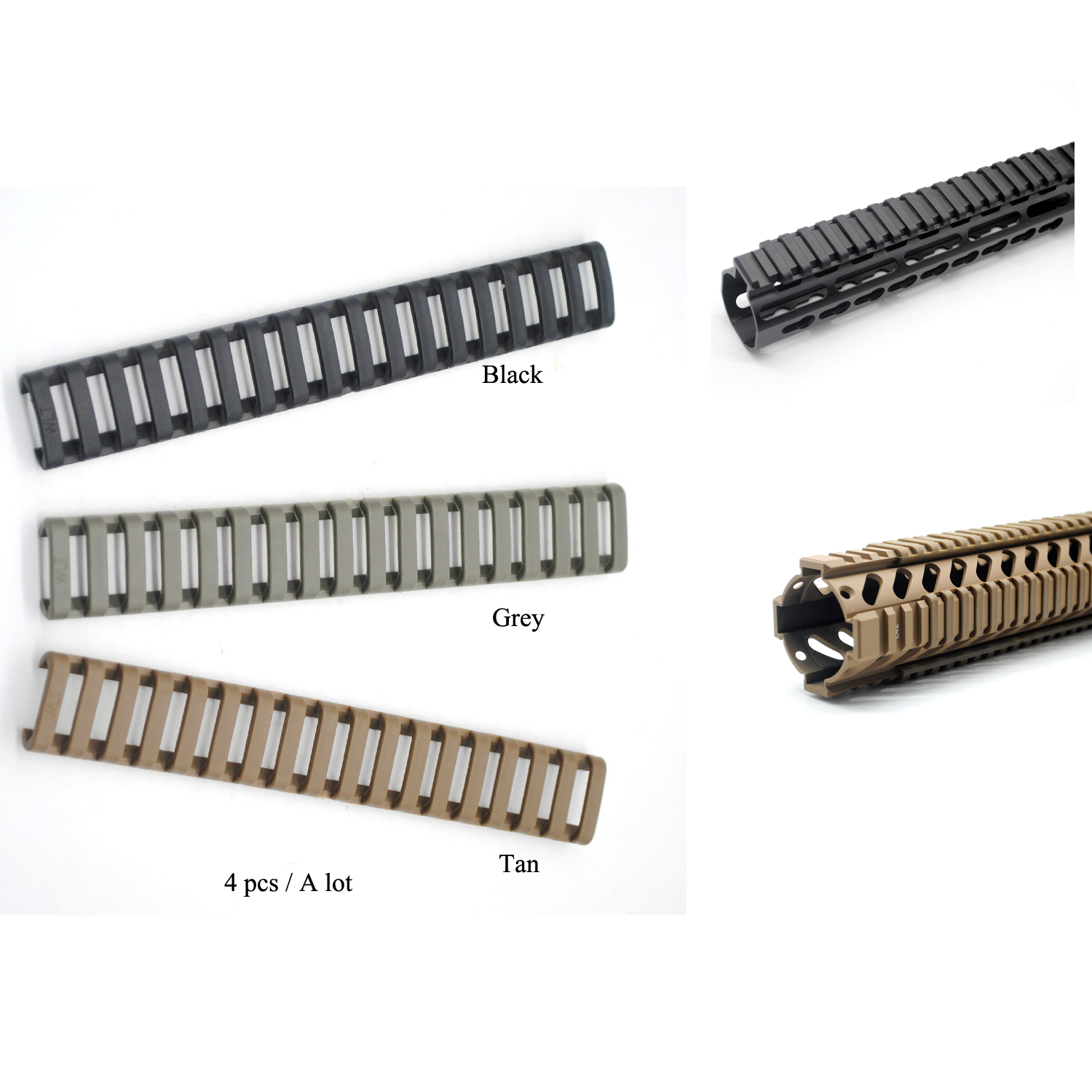 4pcs/Set Handguard Protector Resistant Picatinny Weaver Ladder Rubble Rail Cover Black/Tan/ Grey Free Shipping
4pcs/Set Handguard Protector Resistant Picatinny Weaver Ladder Rubble Rail Cover Black/Tan/ Grey Free Shipping