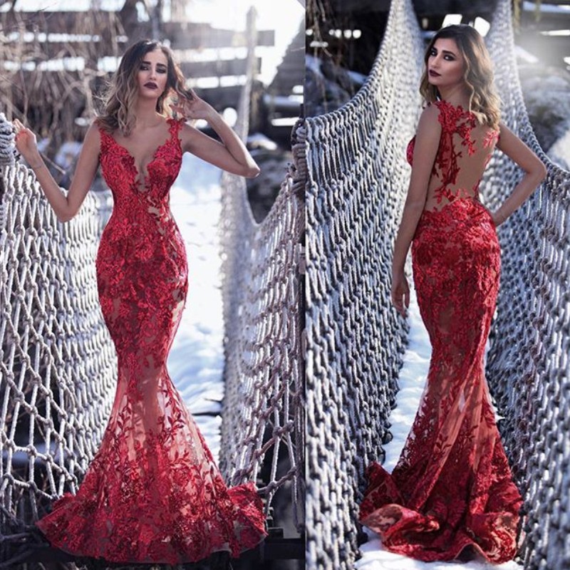 Embroidery Applique Mermaid Prom Dresses Deep V-Neck Sleeveless Sexy Party Gown 2018 Custom Made See Through Robes De Soirée Prom Dress, Sage
Embroidery Applique Mermaid Prom Dresses Deep V-Neck Sleeveless Sexy Party Gown 2018 Custom Made See Through Robes De Soirée Prom Dress, Sage