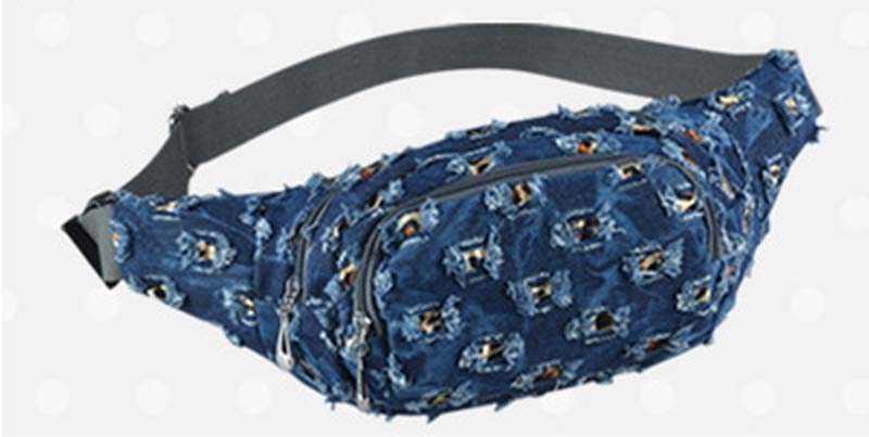 2018 New women fashion Holes demin waist bags min cowboy Chest Bags 3colors, As photos
2018 New women fashion Holes demin waist bags min cowboy Chest Bags 3colors, As photos