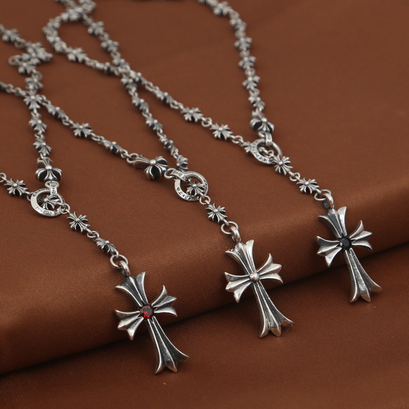 Brand new 925 sterling silver jewelry vintage American style antique silver hand-made designer cross pendant necklace for men hot
Brand new 925 sterling silver jewelry vintage American style antique silver hand-made designer cross pendant necklace for men hot