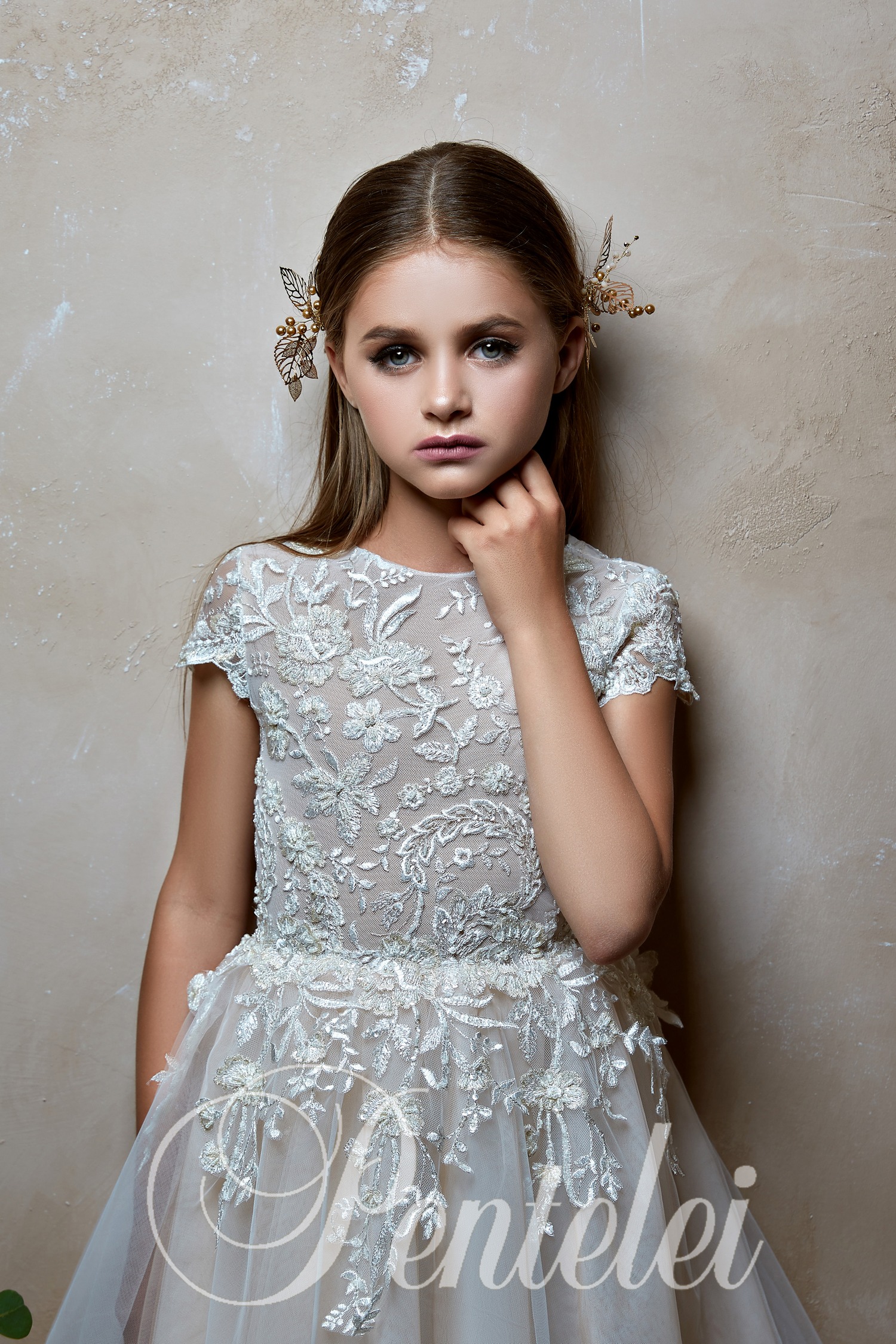 2019 Princess Beach Flower Girl Dresses For Wedding Jewel Neck Short Sleeve A Line Lace Girls Pageant Dress Custom Made Kids Wedding