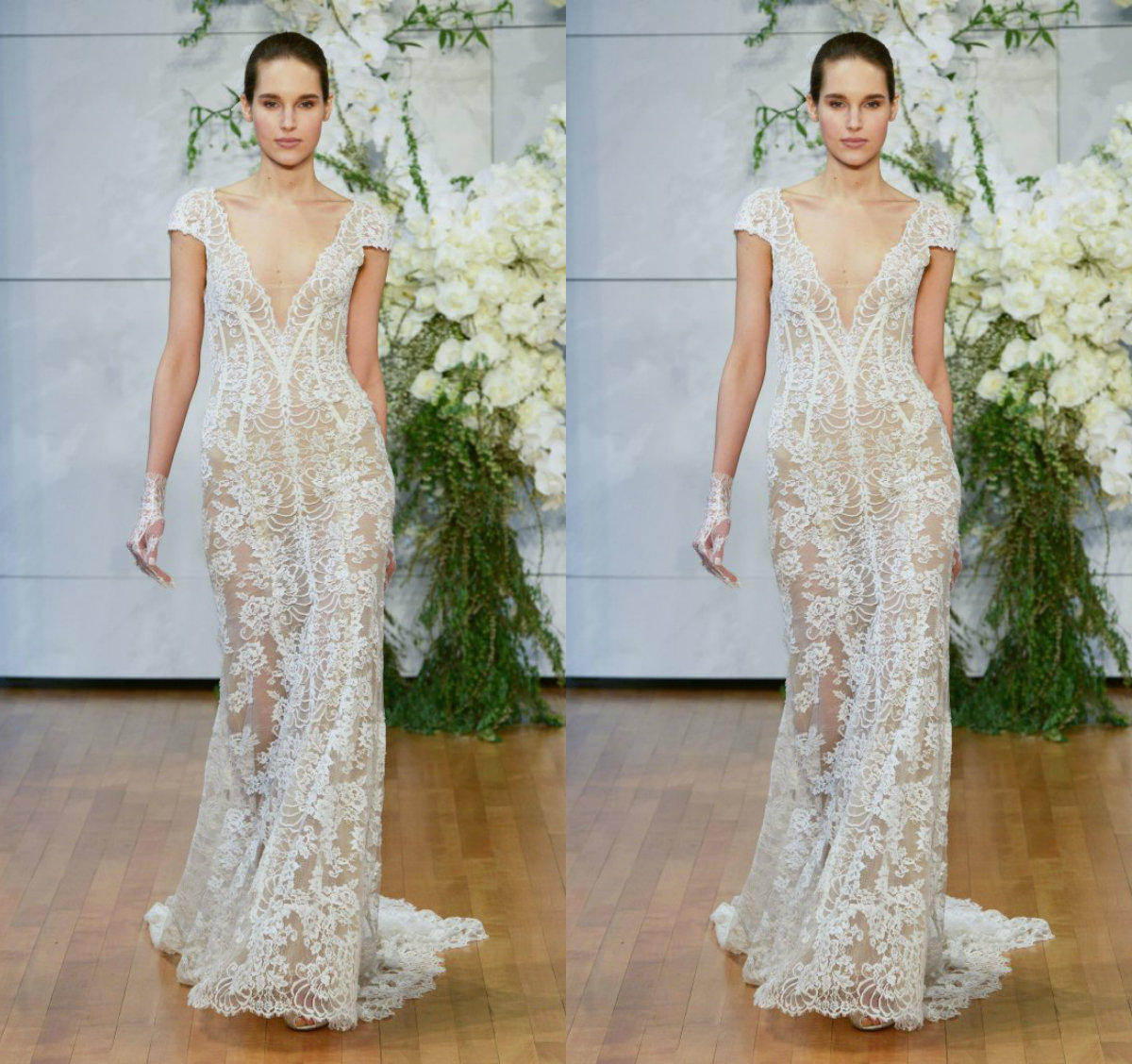 OSCAR 2018 Spring Mermaid Wedding Dresses Robe Deep V Neck Sheer Sexy Bridal Gowns Lace Appliques Wedding Dress, White 
OSCAR 2018 Spring Mermaid Wedding Dresses Robe Deep V Neck Sheer Sexy Bridal Gowns Lace Appliques Wedding Dress, White