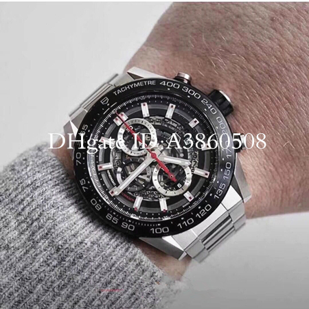 Top Quality Men's Sports Watch 45MM Stainless Steel Mens Watches Japanese VK Quartz Chronograph Montre de luxe montres, Blue
Top Quality Men's Sports Watch 45MM Stainless Steel Mens Watches Japanese VK Quartz Chronograph Montre de luxe montres, Blue