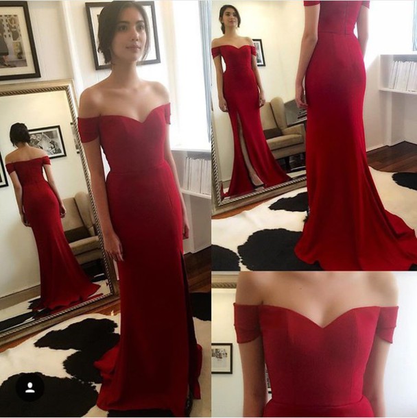 Burgundy Dresses Mermaid Long Prom Dress 2018 Slit Satin Cap Sleeve Vestidos De Fiesta Largos Elegantes Formal Evening Gowns, Ivory
Burgundy Dresses Mermaid Long Prom Dress 2018 Slit Satin Cap Sleeve Vestidos De Fiesta Largos Elegantes Formal Evening Gowns, Ivory