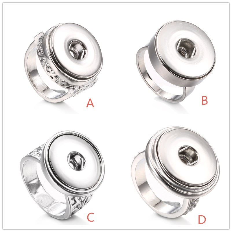 18mm Snaps Buttons Ring 4 Styles silver color Ginger Snap Button Jewelry For Women Jewelry
18mm Snaps Buttons Ring 4 Styles silver color Ginger Snap Button Jewelry For Women Jewelry