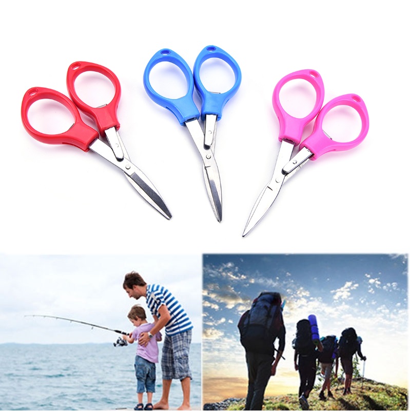 Stainless Steel Folding Camping Scissors Keychain Fishing Scissor Mini Cutter Tool G08 free shipping by DHL от DHgate WW