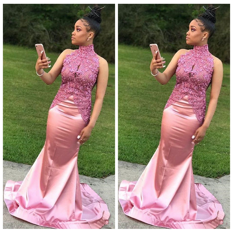.Elegant African 2018 Prom Party Dresses High Neck Lace Appliques Sleeveless Mermaid Formal Black Girls Evening Gowns, Champagne
.Elegant African 2018 Prom Party Dresses High Neck Lace Appliques Sleeveless Mermaid Formal Black Girls Evening Gowns, Champagne