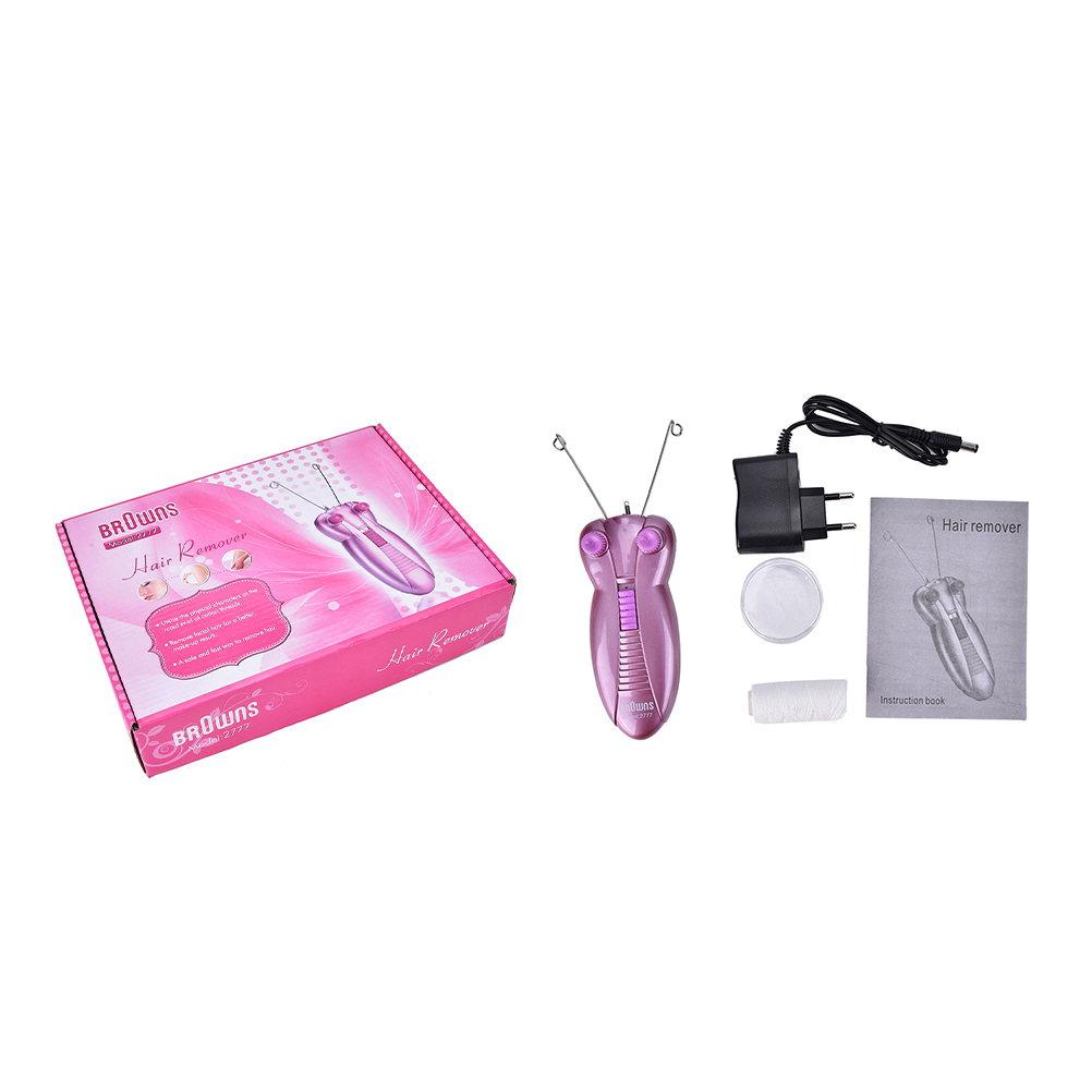 (Razors & Blades Electric Body Facial Cotton Thread Shaver For Women Pink Color1 remover face hair