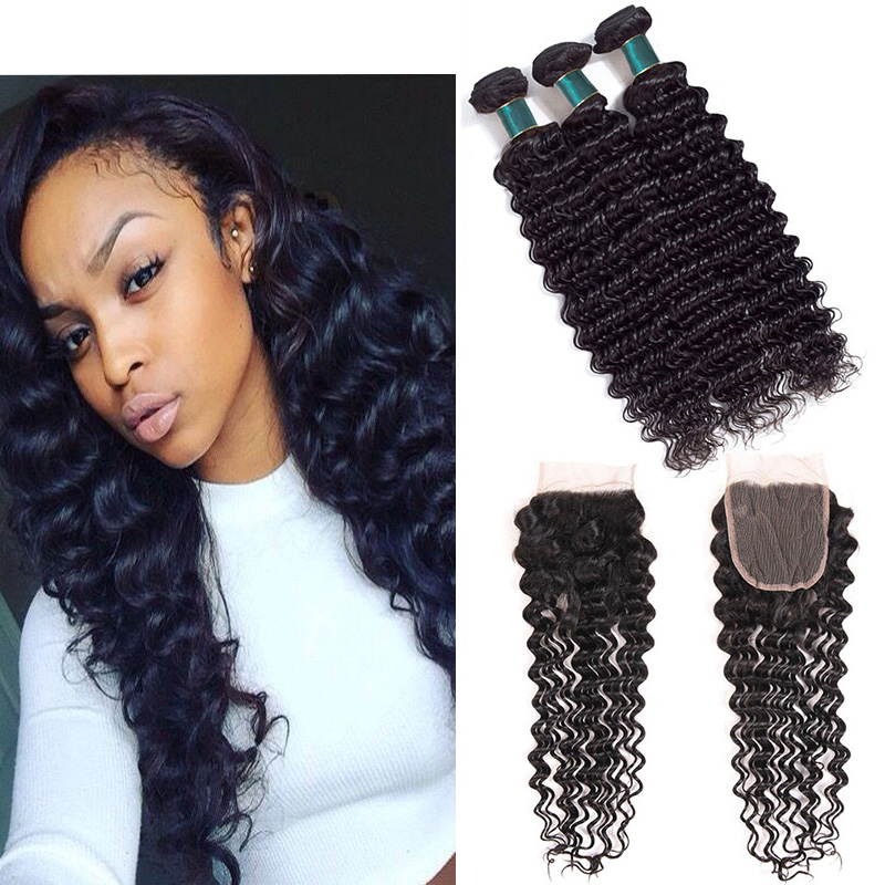Brazilian Deep Wave With Closure Hair Bundles With 4*4 Closure 3 Bundles Brazilian Virgin Hair With Closure Unprocessed Human Hair Weaves
Brazilian Deep Wave With Closure Hair Bundles With 4*4 Closure 3 Bundles Brazilian Virgin Hair With Closure Unprocessed Human Hair Weaves
