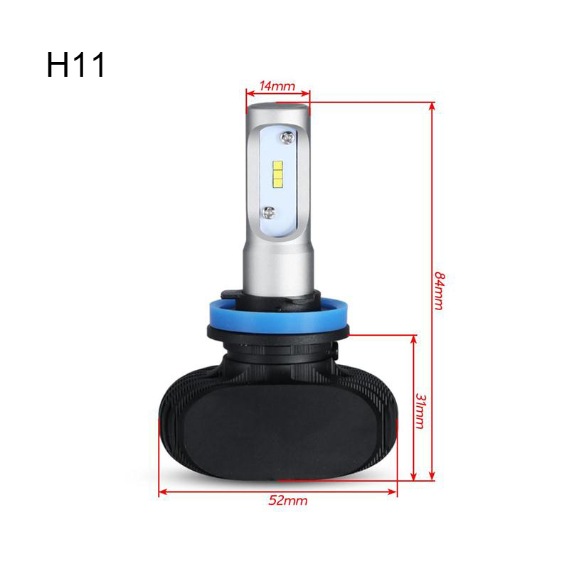 Shipping by DHL S1 Auto H11 H4 Led H7 Bulb Car Headlight High Low Beam 50W 8000LM Fog Light Super Bright Car Lights
