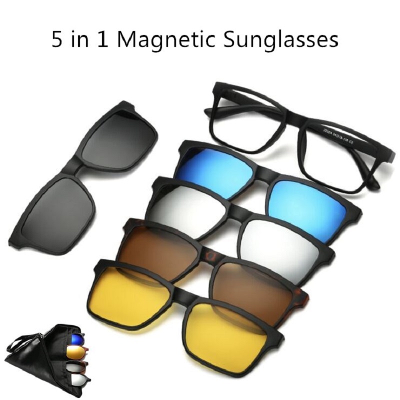 5+1 suit Magnetic Lens Swappable Sunglasses Women Men Glasses Clip-on Polarized Sunglasses Magnet Eyeglasses 24 Designs
5+1 suit Magnetic Lens Swappable Sunglasses Women Men Glasses Clip-on Polarized Sunglasses Magnet Eyeglasses 24 Designs