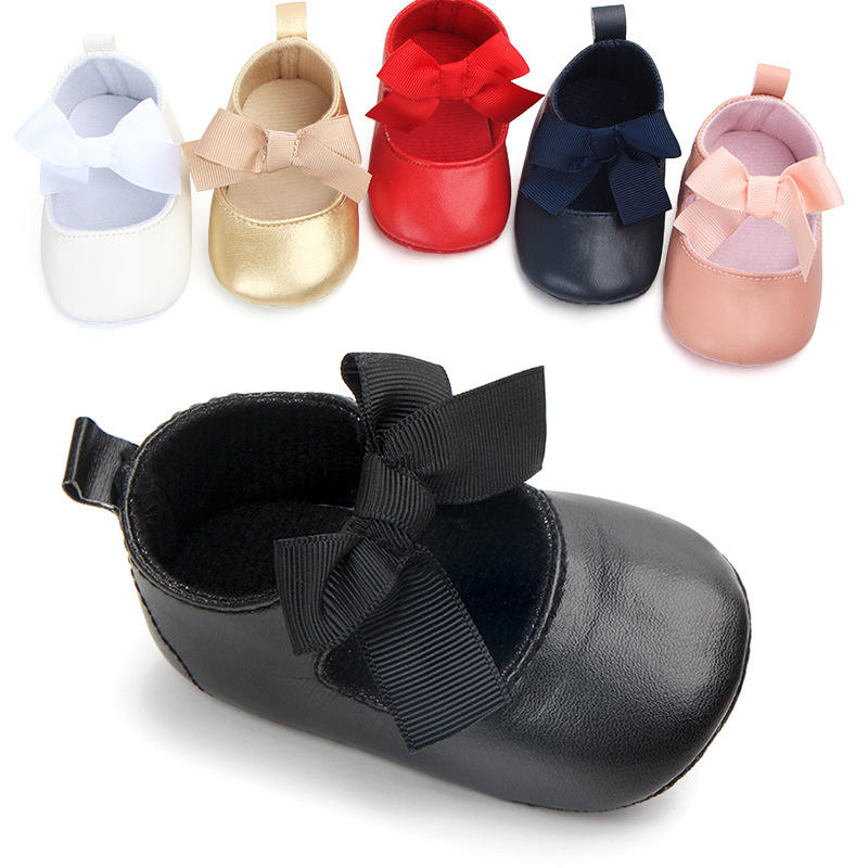 Newborn Baby Girls Shoes Baby Shoes Big Bow Dance Ball Shoe infant Soft Sole First Walker shoes от DHgate WW