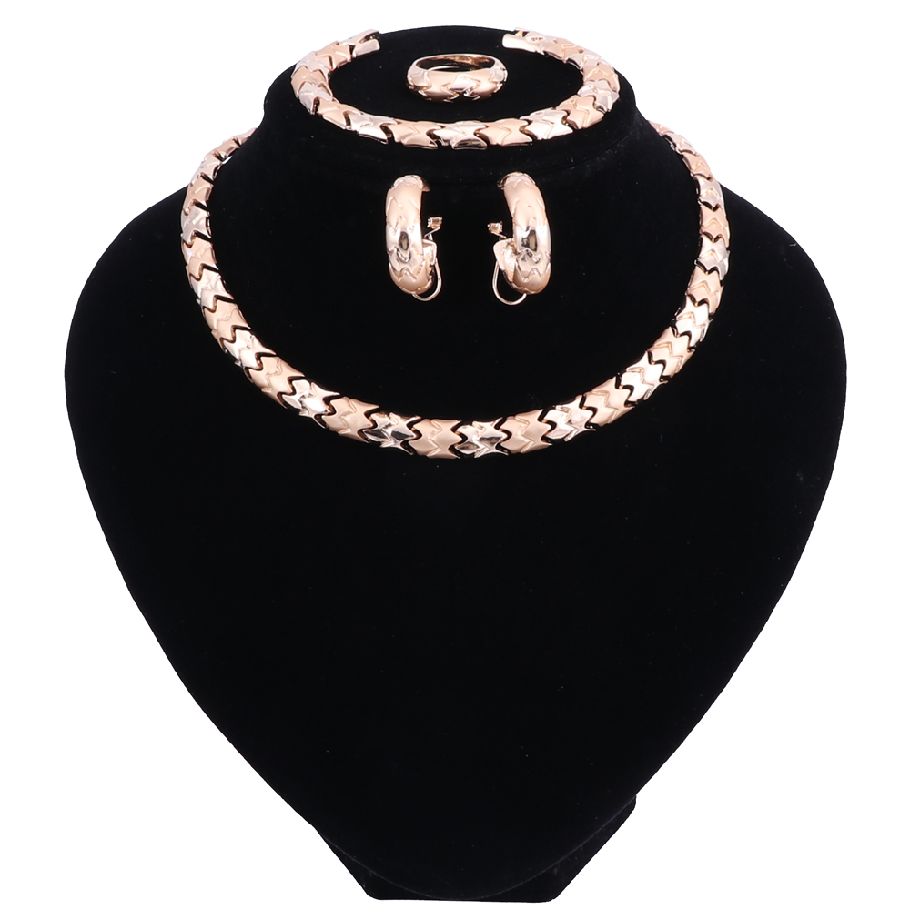 Nigerian Wedding African Beads Zinc Alloy Jewelry Sets Dubai Gold Plated/ Silver Jewelry Sets Necklace Bracelet Earrings Ring Sets
Nigerian Wedding African Beads Zinc Alloy Jewelry Sets Dubai Gold Plated/ Silver Jewelry Sets Necklace Bracelet Earrings Ring Sets