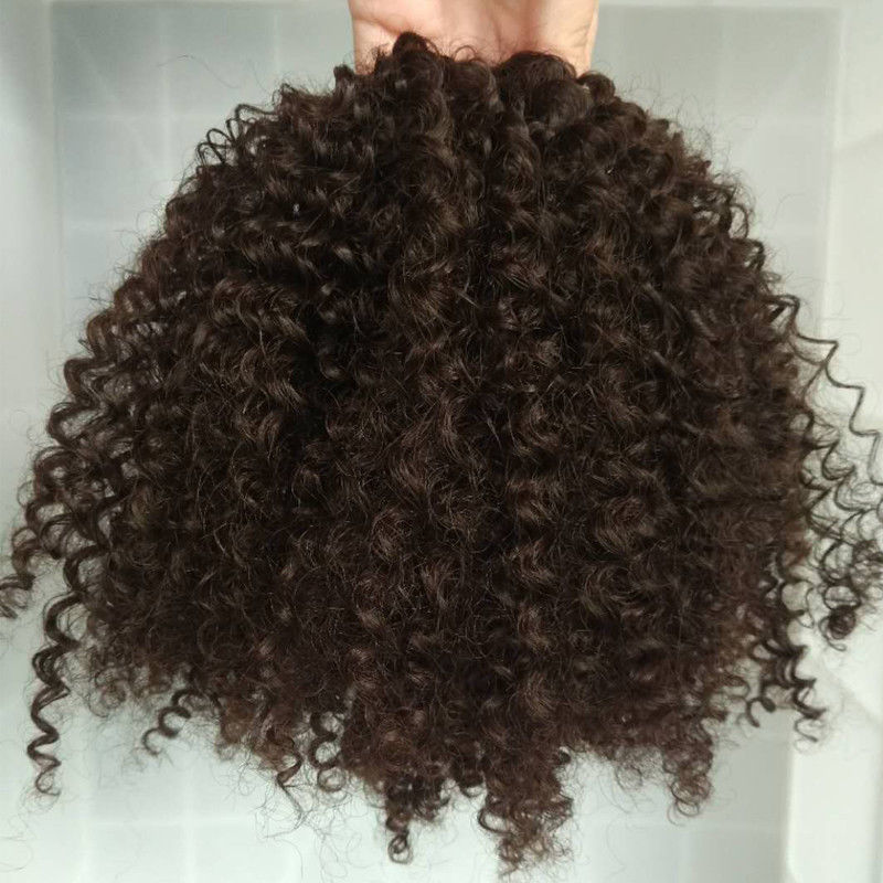 kinky Curly natural hair puff clip ins Afro Kinky Curly Drawstring Ponytails For Black Women Brazilian Virgin Hair afro bun upd Extensions