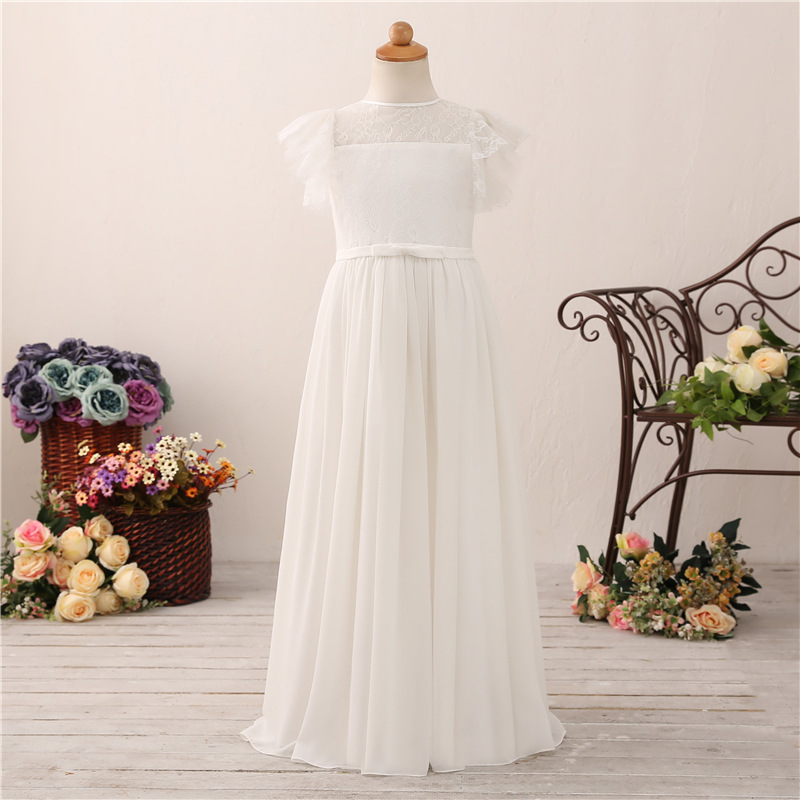 Flower Girl Dresses Elegant Ivory Chiffon and Lace Girls Pagenat Dresses Zipper Back Floor Length Accept custom made, Burgundy
Flower Girl Dresses Elegant Ivory Chiffon and Lace Girls Pagenat Dresses Zipper Back Floor Length Accept custom made, Burgundy