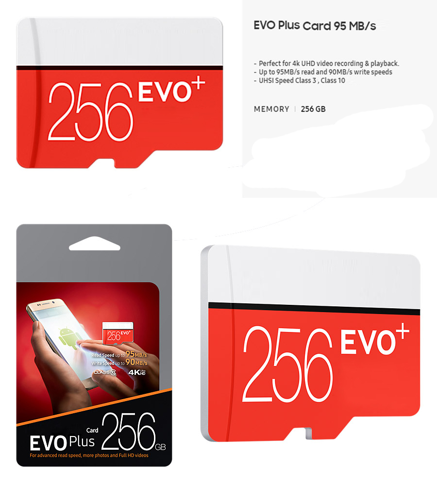 Black EVO Plus + 32GB 64GB 128GB 256GB C10 TF Flash Memory Card Class 10 Free SD Adapter Retail Blister Package Epacket DHL Free Shipping
Black EVO Plus + 32GB 64GB 128GB 256GB C10 TF Flash Memory Card Class 10 Free SD Adapter Retail Blister Package Epacket DHL Free Shipping