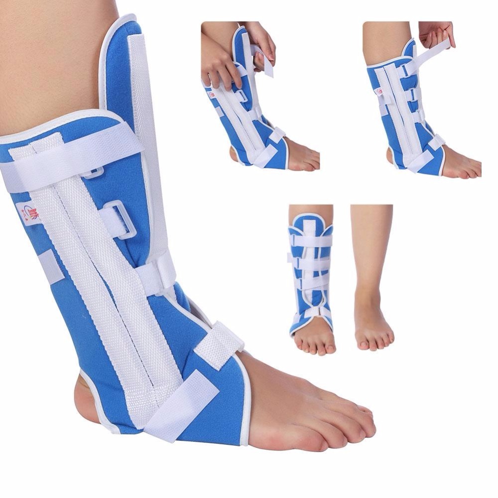 Knee Brace Support Adjustable Joint Protection Ankle Strap Orthosis Sprains Strap Foot Brace Support Pain Relief Fracture Brace