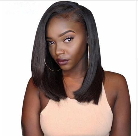 Full Lace Wig Bob Human Hair Wigs For Black Women Human Hair Lace Front Wigs Natural Black 1B #2 #4 Brown Bleached Knots