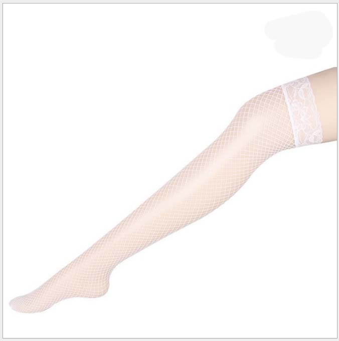Hot Selling white Women's Long Sexy Fishnet Stockings Fish Net Pantyhose Mesh Stockings Lingerie Skin Thigh High Stocking S02 S1011