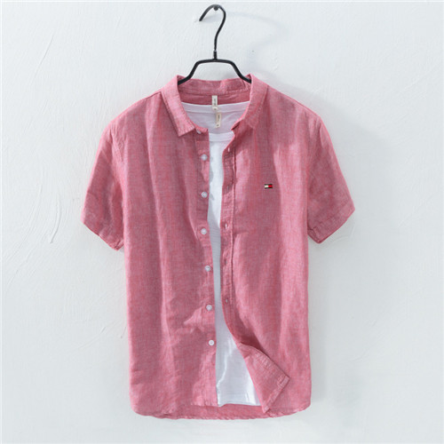 Men's Casual Shirts RESERVA ARAMY Reservde 2022 Linen Shirt Top Quality Short Sleeve Good Fabric Brand