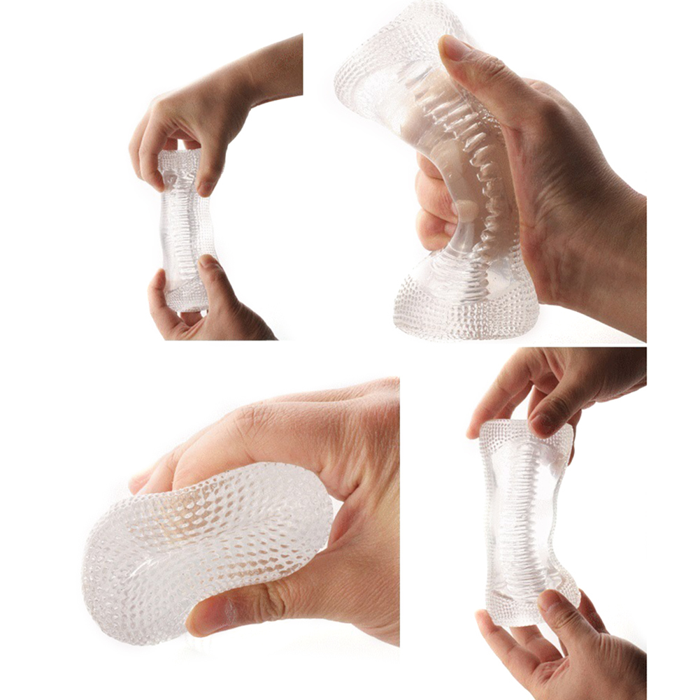 Male Masturbator Sex toys for men Rubber Vagina Real Pussy Masturbation Cup Endurance Exercise Adult sex product Drop Shipping S18101309