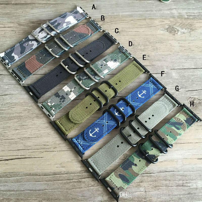 New for Apple Straps Watchband Fine woven nylon strap Iwach camouflage nylon canvas strap 38MM/42MM
New for Apple Straps Watchband Fine woven nylon strap Iwach camouflage nylon canvas strap 38MM/42MM