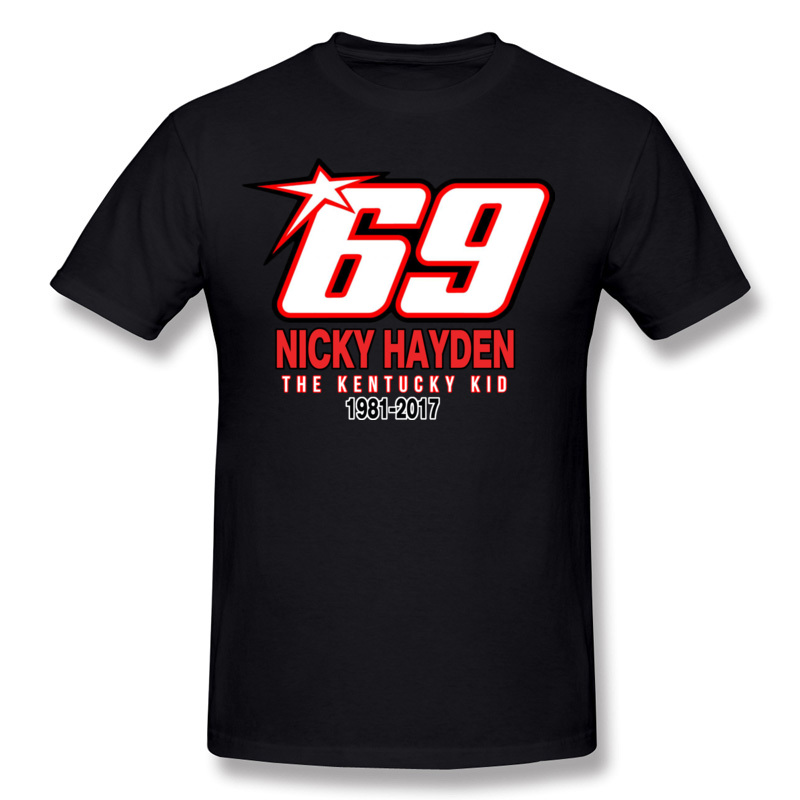 High Quality Men's 100% Cotton Fabric RIP Nicky hayden 69 Tee-Shirts Men's Round Neck Black Shorts Sleeve Slim Fit tee shirt S-6XL Normal Te, Dark green
High Quality Men's 100% Cotton Fabric RIP Nicky hayden 69 Tee-Shirts Men's Round Neck Black Shorts Sleeve Slim Fit tee shirt S-6XL Normal Te, Dark green