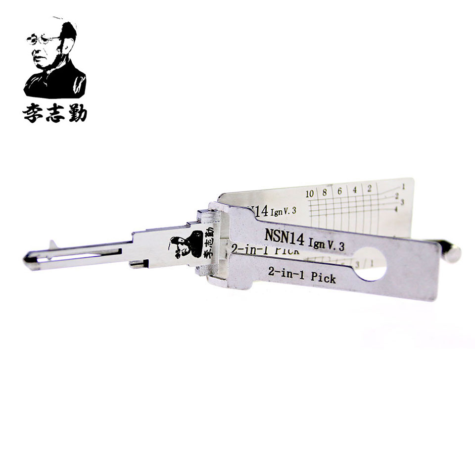 Mr. Li's Original Lishi NSN14 V.3 2in1 Decoder and Pick - Best Automotive Locks Unlock Tools on the Market
Mr. Li's Original Lishi NSN14 V.3 2in1 Decoder and Pick - Best Automotive Locks Unlock Tools on the Market