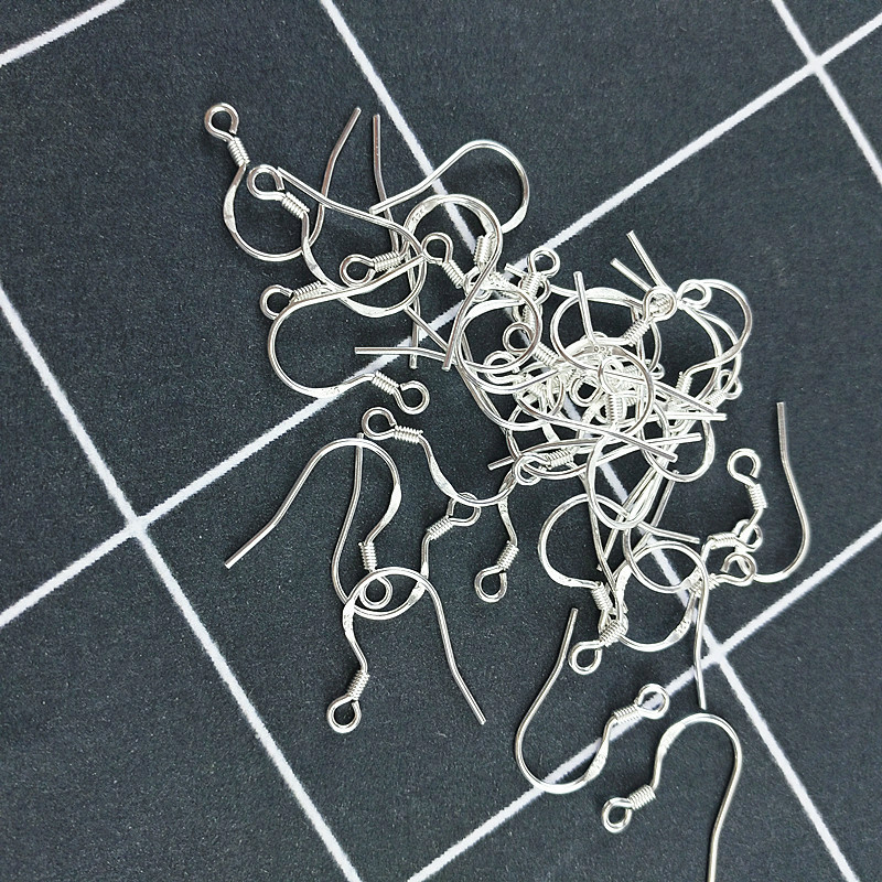 1000pcslot Sterling 925 Silver Earring Findings Fishwire Hooks Jewelry DIY 15mm fish Hook Fit Earrings4018595