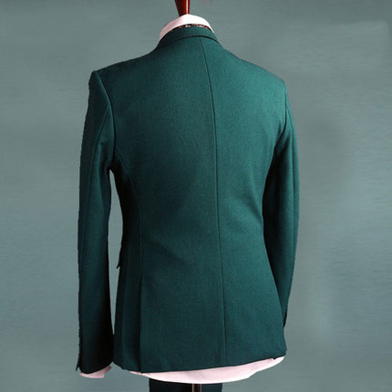 NEW Green Men's Formal Suits Groomsmen Tuxedos Slim Fit 38 40 42 44 46 48+Custom Three Pieces Top Quality Prom Suit Formal Occasion